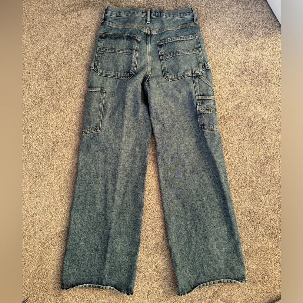 Agolde Light Blue Flare & Wide Leg Jeans Magda - Picture 7 of 7